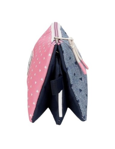Estuche Pepe Jeans Nori Denim Tres Compartimentos