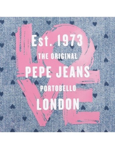 Estuche Pepe Jeans Nori Denim Tres Compartimentos