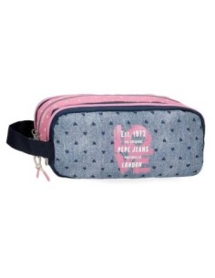 Estuche Pepe Jeans Nori Denim Triple compartimento