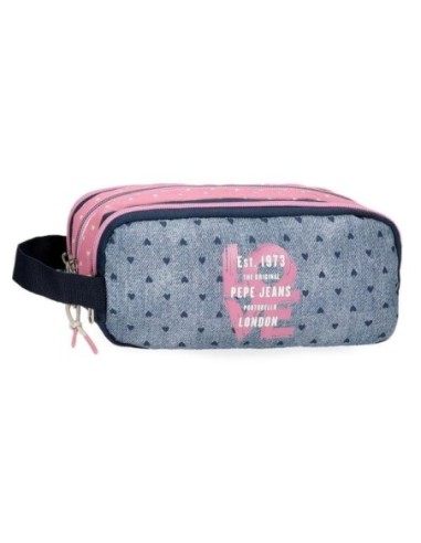 Estuche Pepe Jeans Nori Denim Triple compartimento