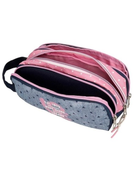 Estuche Pepe Jeans Nori Denim Triple compartimento