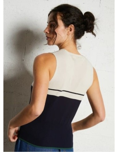 Chaleco abotonado con rayas posicionales Nice Things