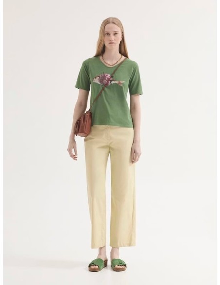 Camiseta de algodón Peonia Fish Nice Things