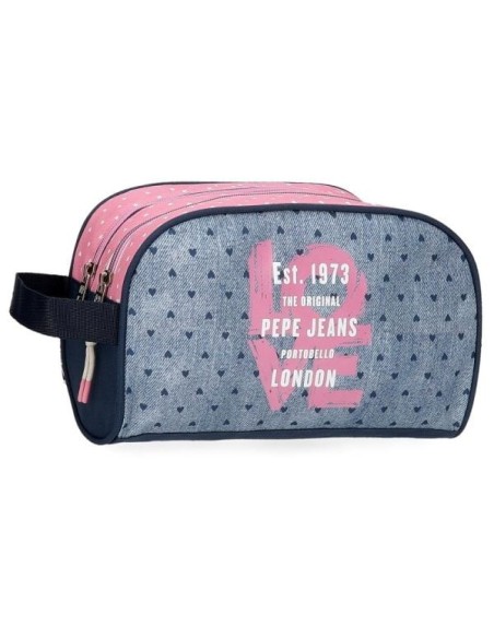 Neceser Pepe Jeans Noni Denim Dos Compartimentos