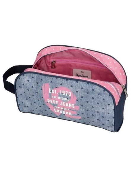 Neceser Pepe Jeans Noni Denim Dos Compartimentos
