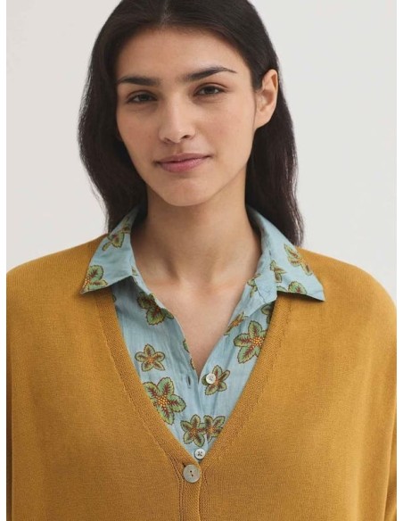 Chaqueta fluida con cuello en pico Nice Things
