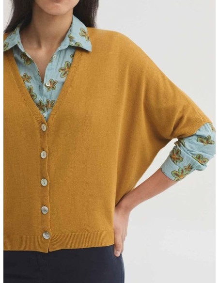 Chaqueta fluida con cuello en pico Nice Things