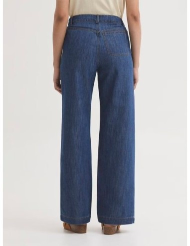 Pantalón denim con canesú y bolsillo Nice Things