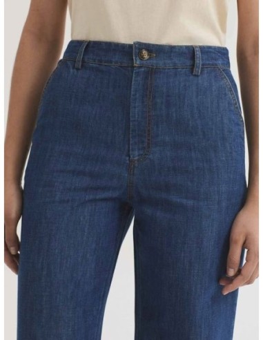 Pantalón denim con canesú y bolsillo Nice Things