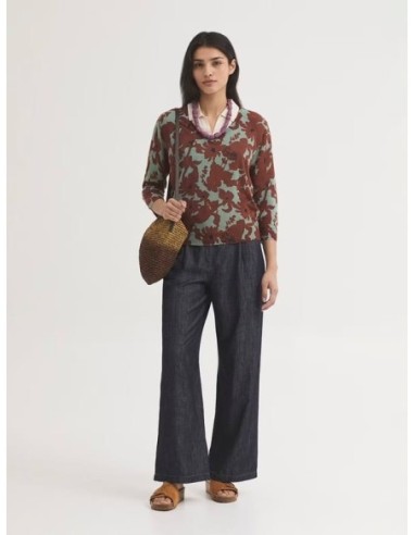 Pantalón con pinzas de denim y Tencel Nice Things