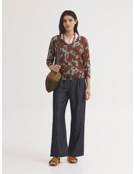 Pantalón con pinzas de denim y Tencel Nice Things
