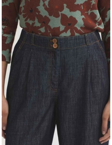 Pantalón con pinzas de denim y Tencel Nice Things