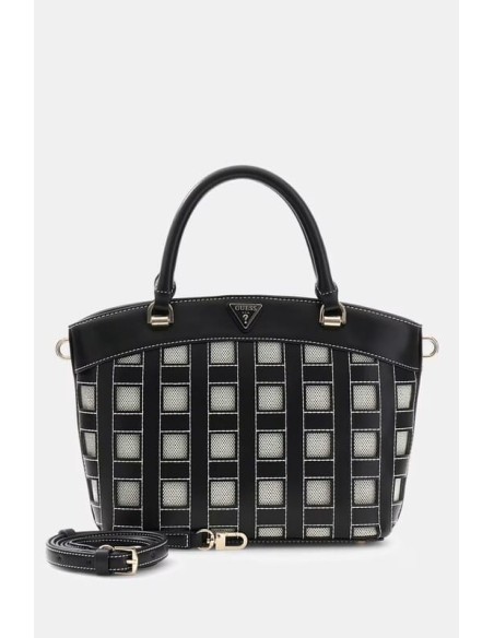 Bolso Frankie Satchel Negro Guess