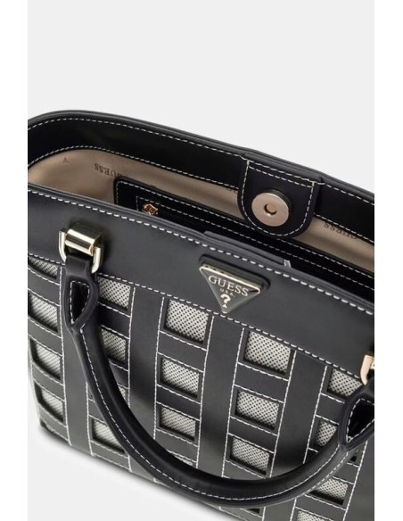 Bolso Frankie Satchel Negro Guess