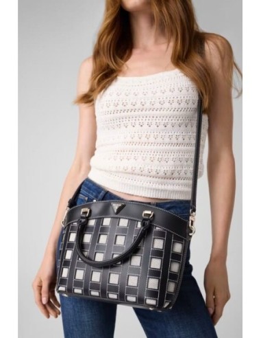 Bolso Frankie Satchel Negro Guess