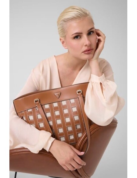 Bolsa Frankie Tote Marrón Guess