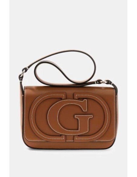 Bolsa con logo Ruby Marrón Guess