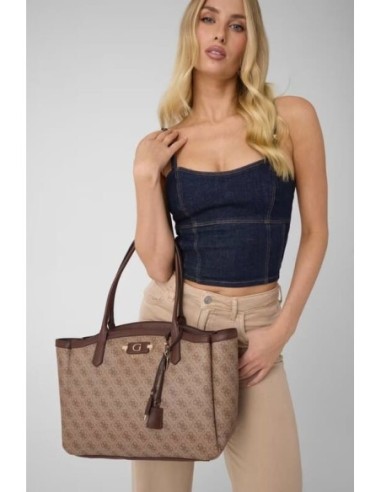 Bolso Tote Lindsey Marrón Guess