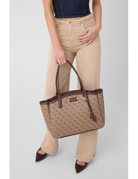 Bolso Tote Lindsey Marrón Guess