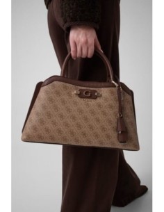 Bolso bandolera Lindsey Marrón multi Guess 2