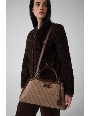 Bolso bandolera Lindsey Marrón multi Guess