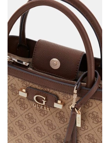 Bolso bandolera Lindsey Marrón multi Guess