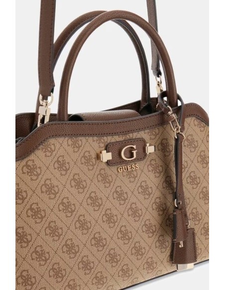 Bolso bandolera Lindsey Marrón multi Guess