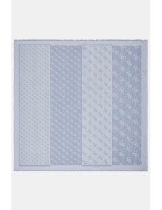 Pañuelo Lindsey Viscosa Kefiah logo Azul Guess