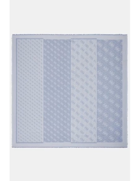 Pañuelo Lindsey Viscosa Kefiah logo Azul Guess