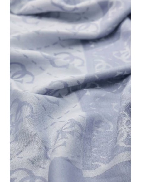 Pañuelo Lindsey Viscosa Kefiah logo Azul Guess