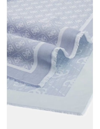 Pañuelo Lindsey Viscosa Kefiah logo Azul Guess