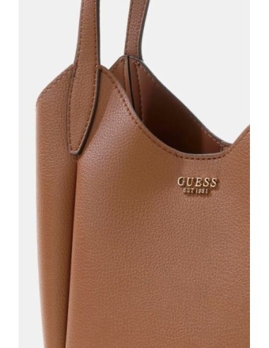 Bolso tipo cubo Melody Marrón Claro Guess