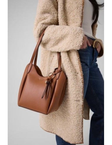Bolso tipo cubo Melody Marrón Claro Guess