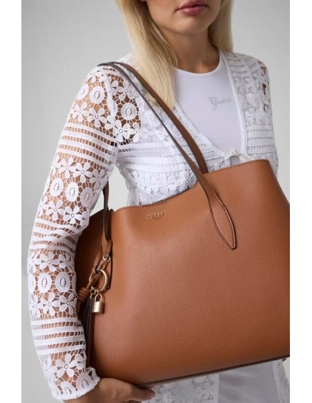 Bolso tote Melody Marrón Claro Guess