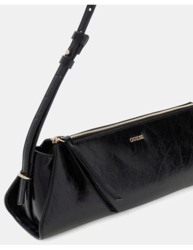 Bolso de hombro Xena negro cremallera Guess