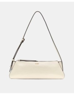 Bolso de hombro Xena blanco roto cremallera Guess