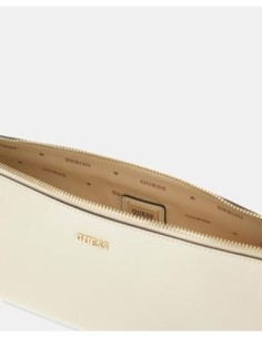 Bolso de hombro Xena blanco roto cremallera Guess 2