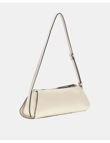 Bolso de hombro Xena blanco roto cremallera Guess