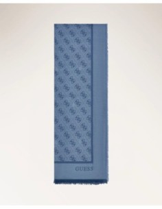 Bufanda Jaquard Logo Guess Azul