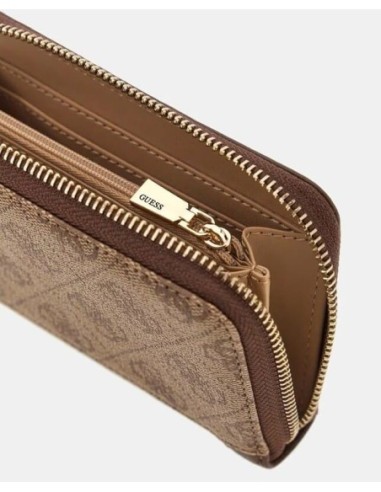 Cartera Lindsey Guess Marrón Logo