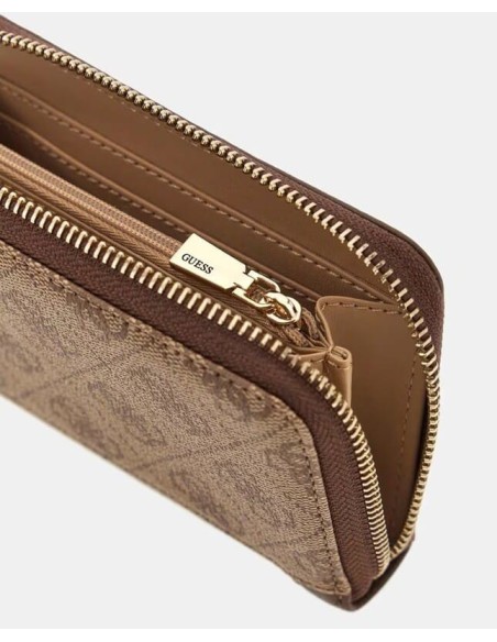Cartera Lindsey Guess Marrón Logo