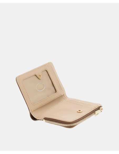 Cartera tarjetero Lindsey Guess Marrón Logo