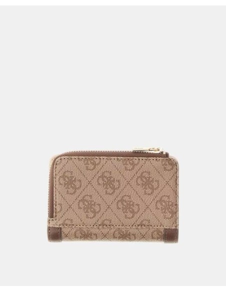 Cartera tarjetero Lindsey Guess Marrón Logo