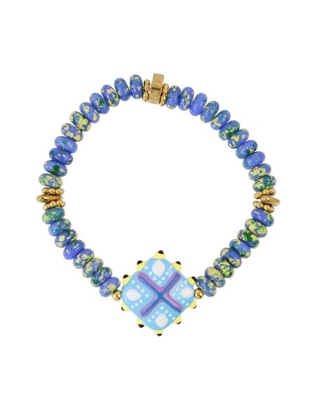 Pulsera elástica Trencadis mosaic Azul Anartxy
