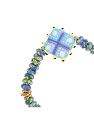 Pulsera elástica Trencadis mosaic Azul Anartxy