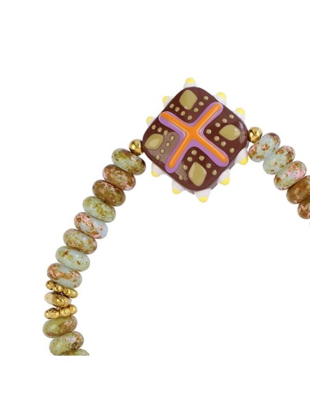 Pulsera elástica Trencadis mosaic Verde Agua Anartxy