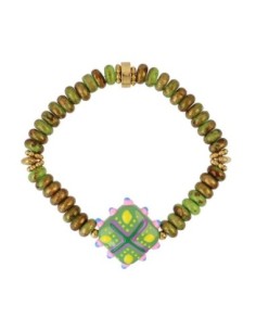 Pulsera elástica Trencadis mosaic Verde Lima Anartxy