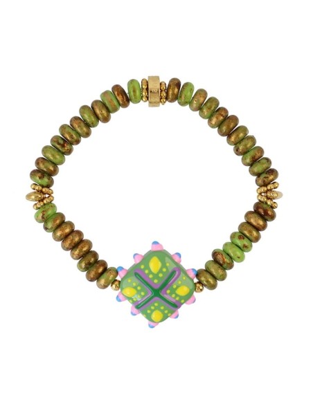 Pulsera elástica Trencadis mosaic Verde Lima Anartxy