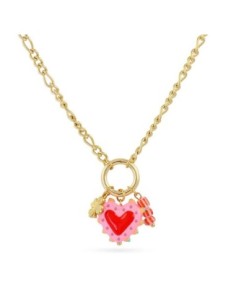 Collar Trencadis cadena corazón rosa Anartxy 2