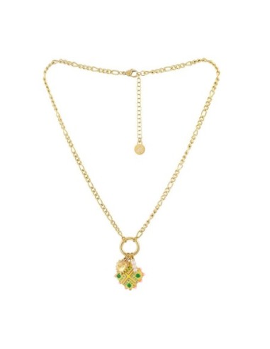 Collar Trencadis cadena verde lima Anartxy
